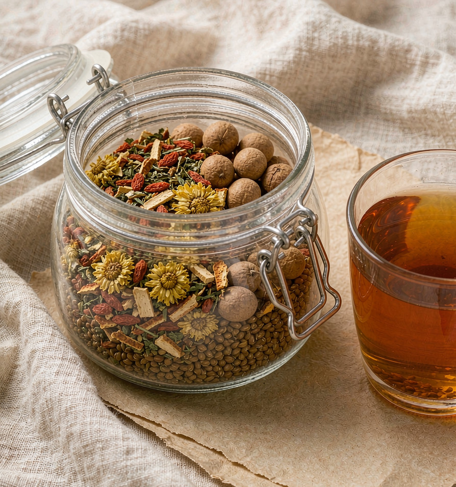 桂圆红枣枸杞茶